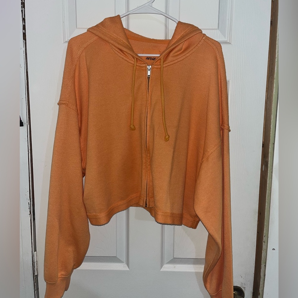 Aerie Cropped Zip-Up Jacket